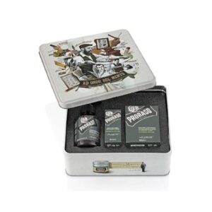 METAL BOX | DETERGENTE - BALSAMO - OLIO | CYPRESS & VETYVER | PRORASO 3 pz